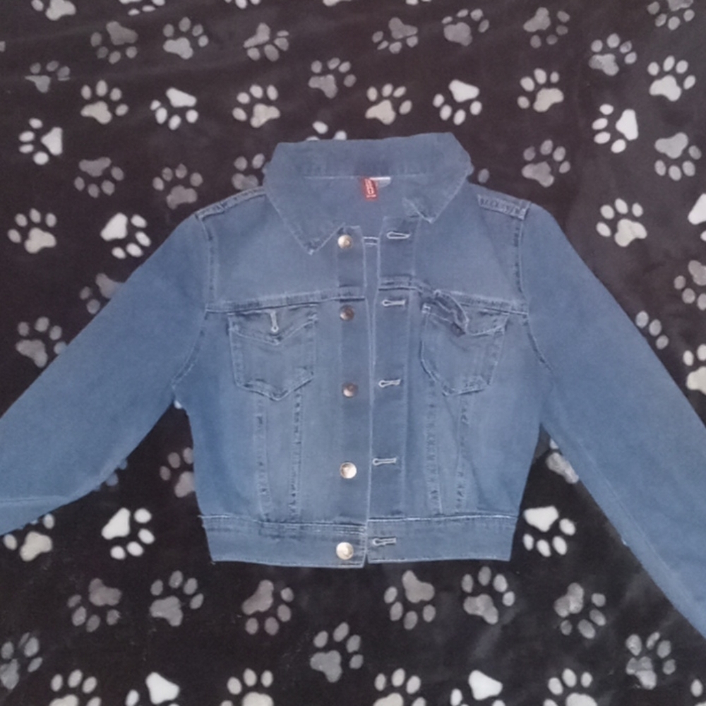 A jean jacket very cute